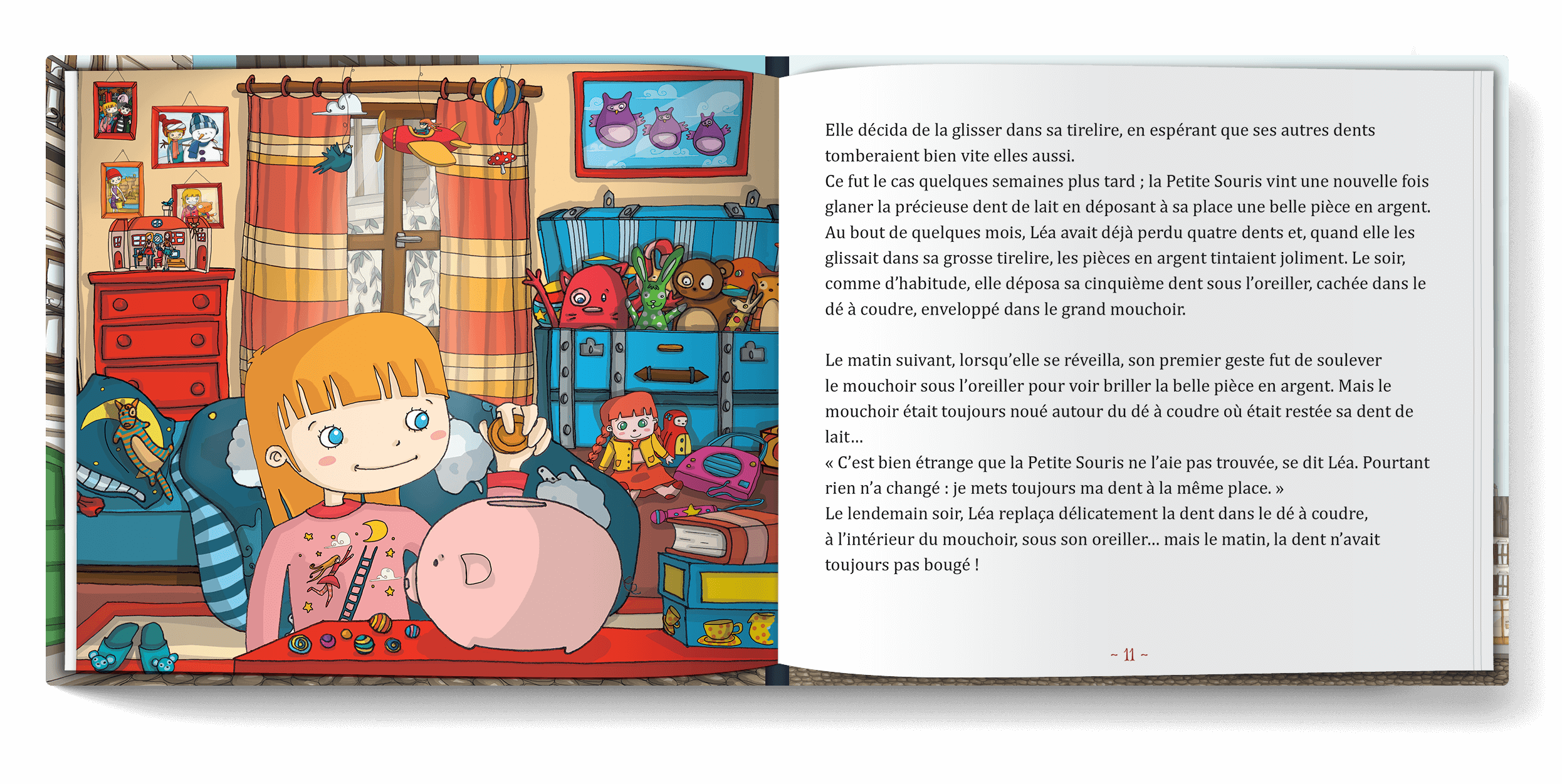 La petite souris des dents  Livre/conte personnalisé pour les enfants